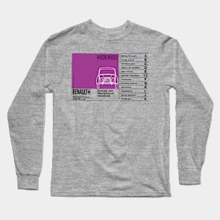 RENAULT ESTATE CAR - OWNERS HANDBOOK Long Sleeve T-Shirt